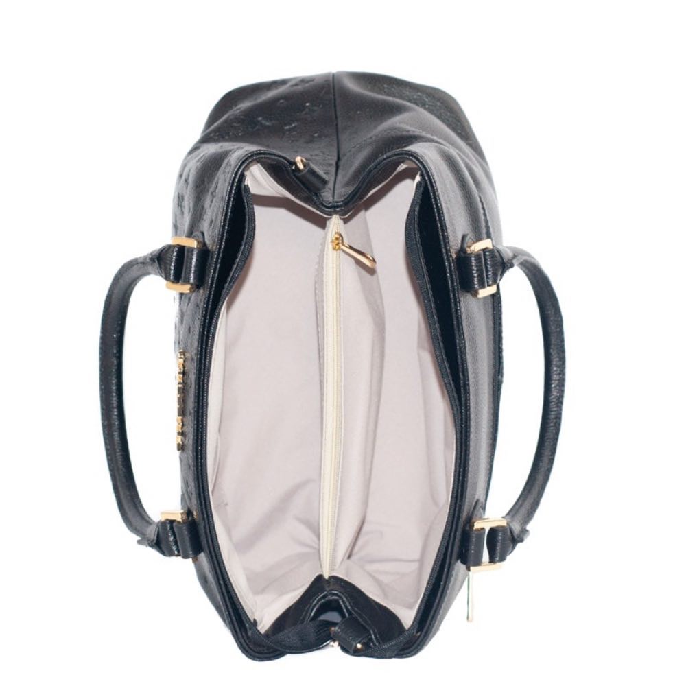 Tote Bag Grande de Couro Monograma Cavezzale Preto 105490