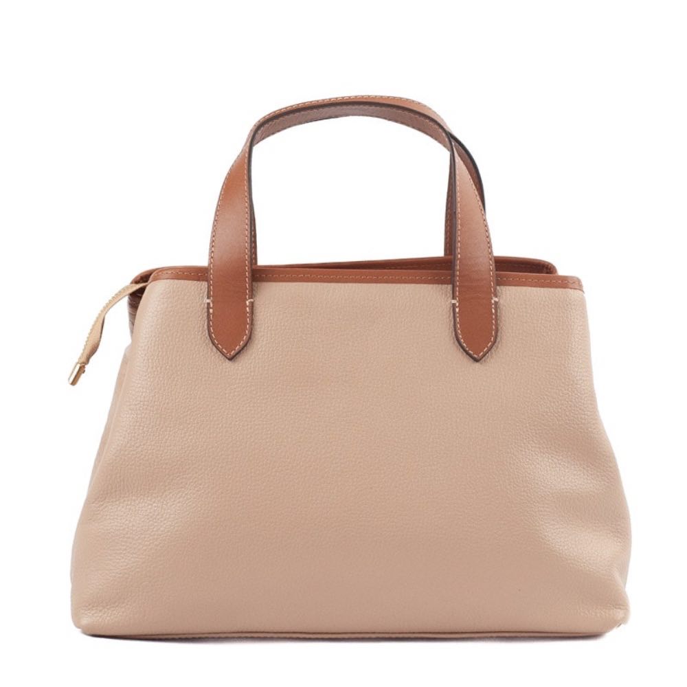 Tote Bag Grande de Couro Monograma Cavezzale Palha/Canyon 105486