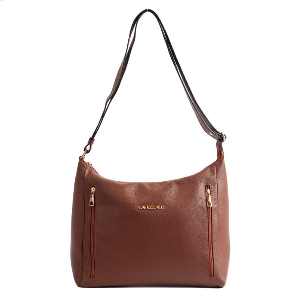 Bolsa Hobo Grande Couro Soft Cavezzale Caramelo 105661