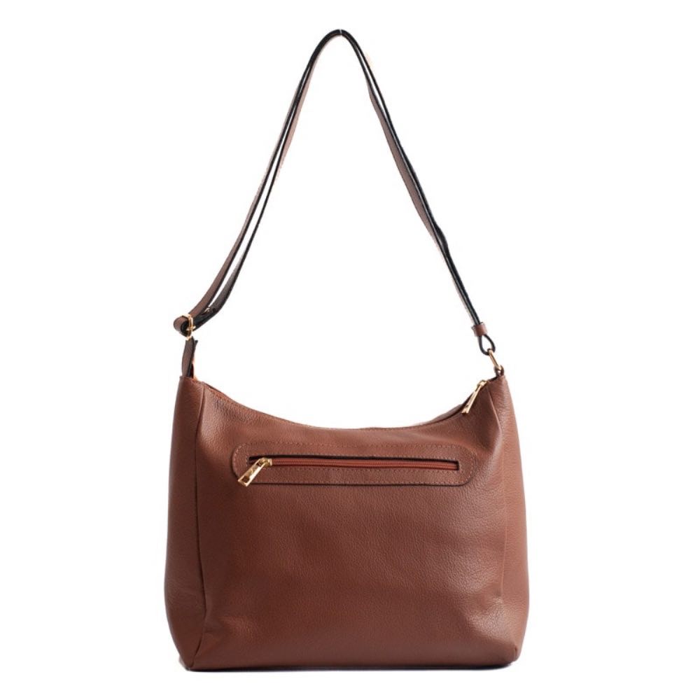 Bolsa Hobo Grande Couro Soft Cavezzale Caramelo 105661