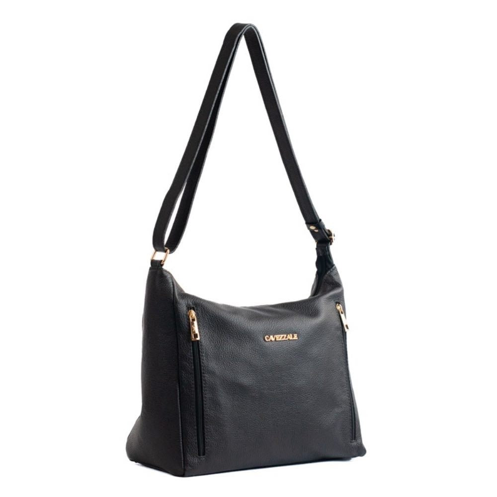 Bolsa Hobo Grande Couro Soft Cavezzale Preto 105661