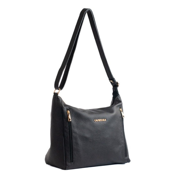Bolsa Hobo Grande Couro Soft Cavezzale Preto 105661