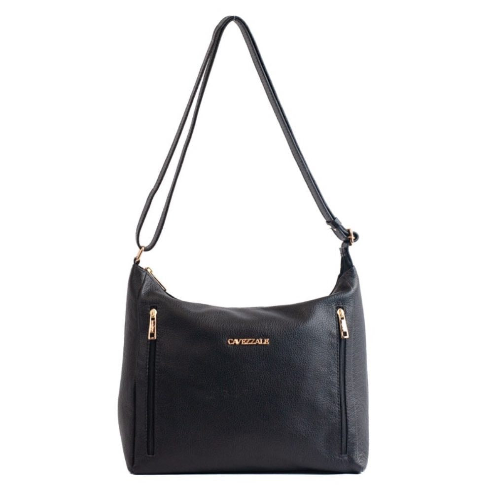 Bolsa Hobo Grande Couro Soft Cavezzale Preto 105661