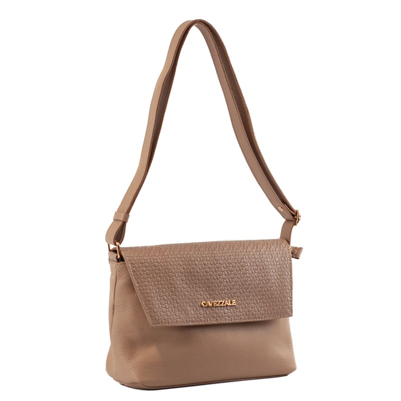 Bolsa Satchel Média Couro Soft Cavezzale Nude 105663
