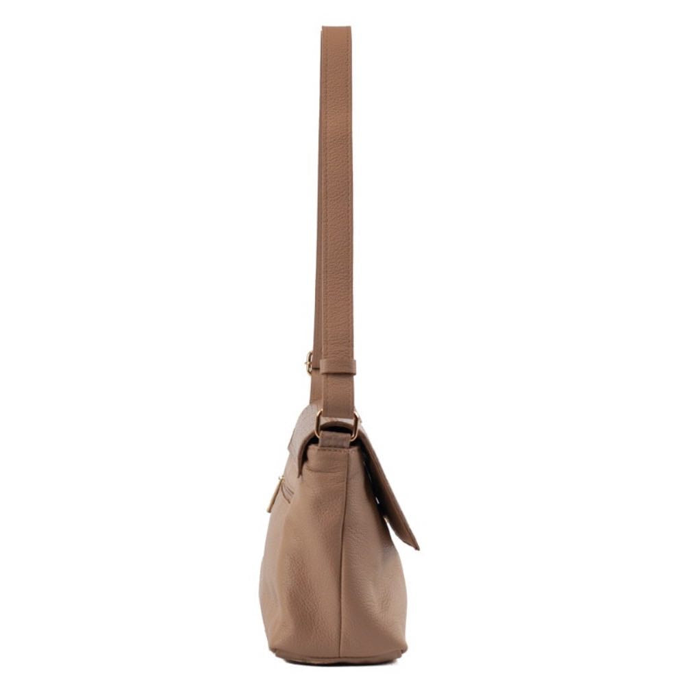 Bolsa Satchel Média Couro Soft Cavezzale Nude 105663