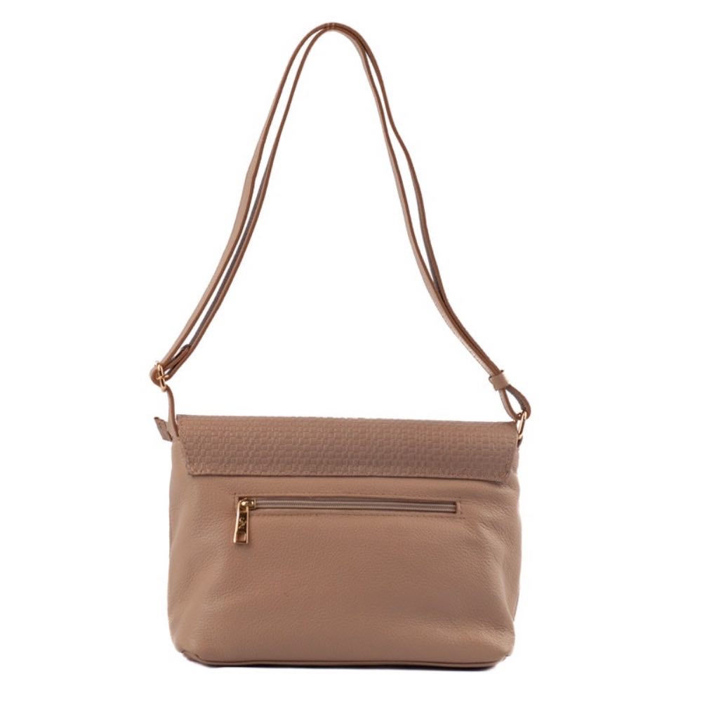 Bolsa Satchel Média Couro Soft Cavezzale Nude 105663