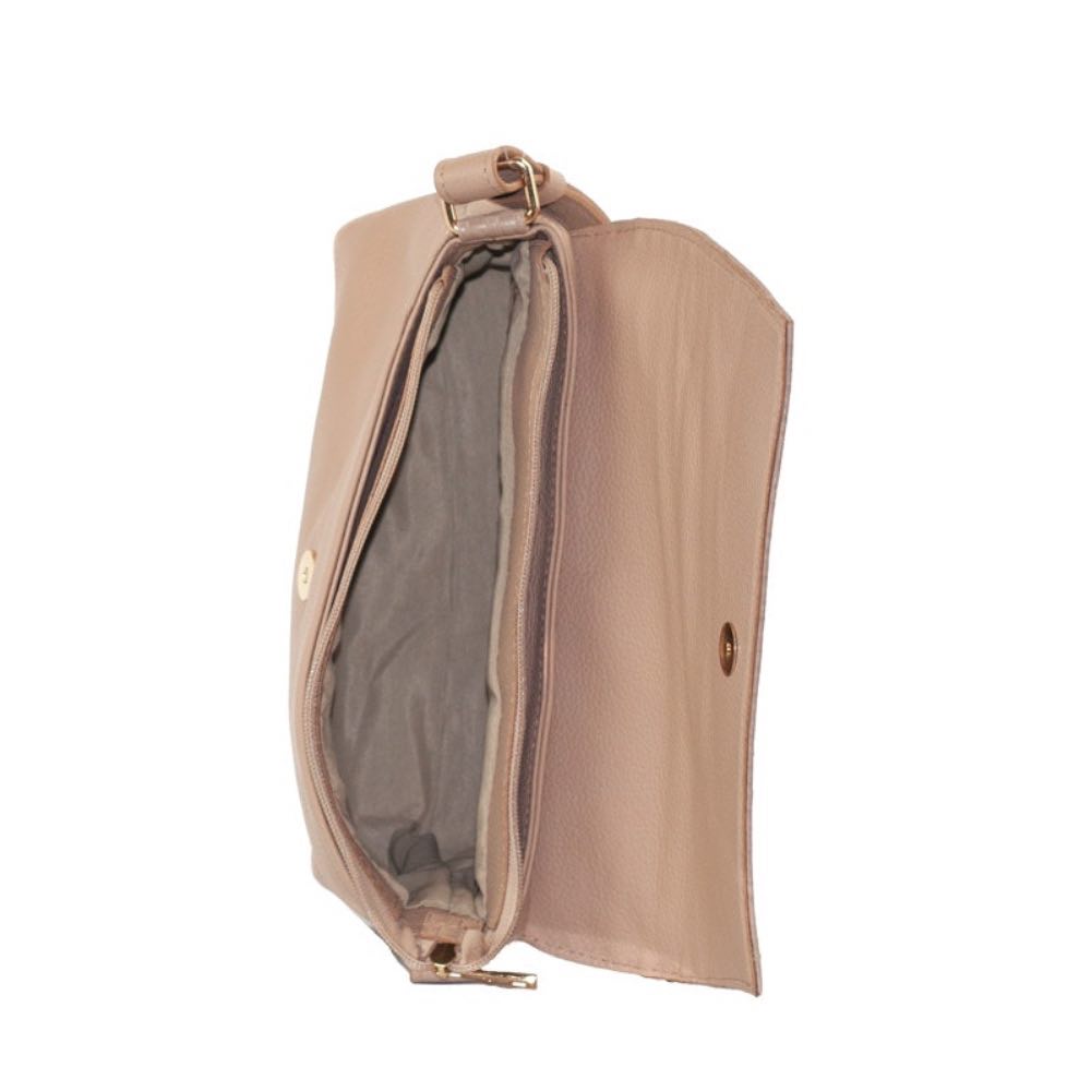 Bolsa Satchel Média Couro Soft Cavezzale Nude 105663