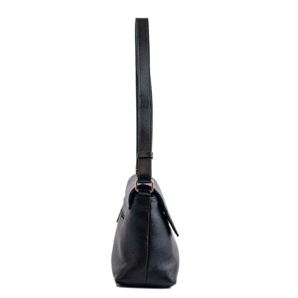 Bolsa Satchel Média Couro Soft Cavezzale Preto 105663