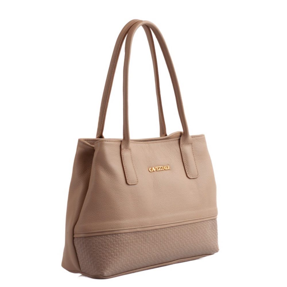 Tote Bag Grande de Couro Soft Cavezzale Nude 105664