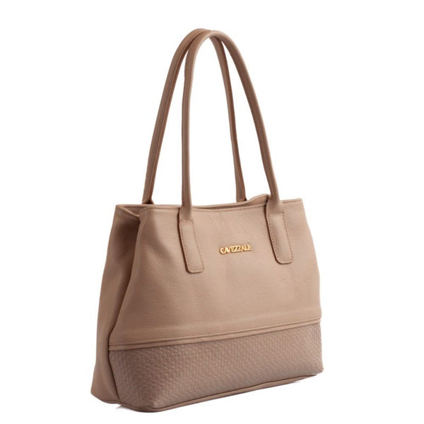 Tote Bag Grande de Couro Soft Cavezzale Nude 105664