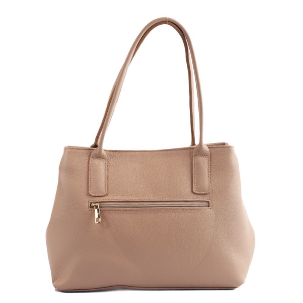 Tote Bag Grande de Couro Soft Cavezzale Nude 105664