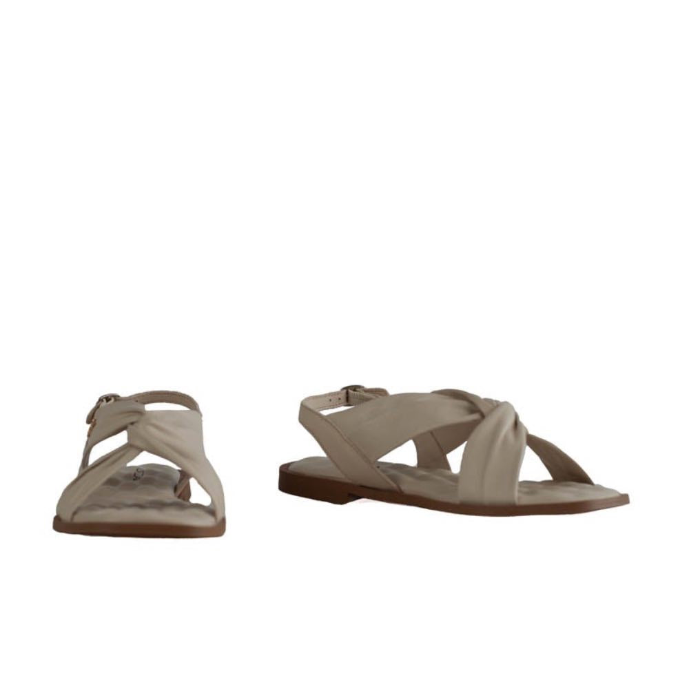 Sandália de Couro Mestico Cavezzale Off White 105612