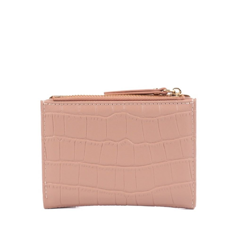 Carteira Feminina Cavezzale Croco Rose 105387
