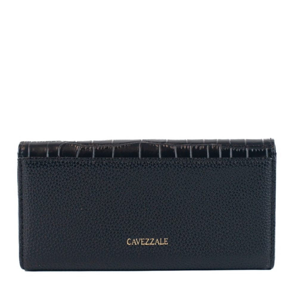 Carteira Feminina Croco Cavezzale Preto 105390