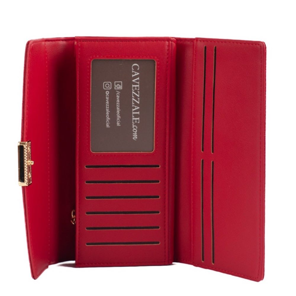 Carteira Feminina Croco Cavezzale Vermelho 105390