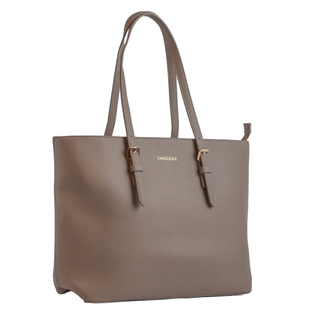 Shopping Bag Grande Feminina Cavezzale Bege 105537