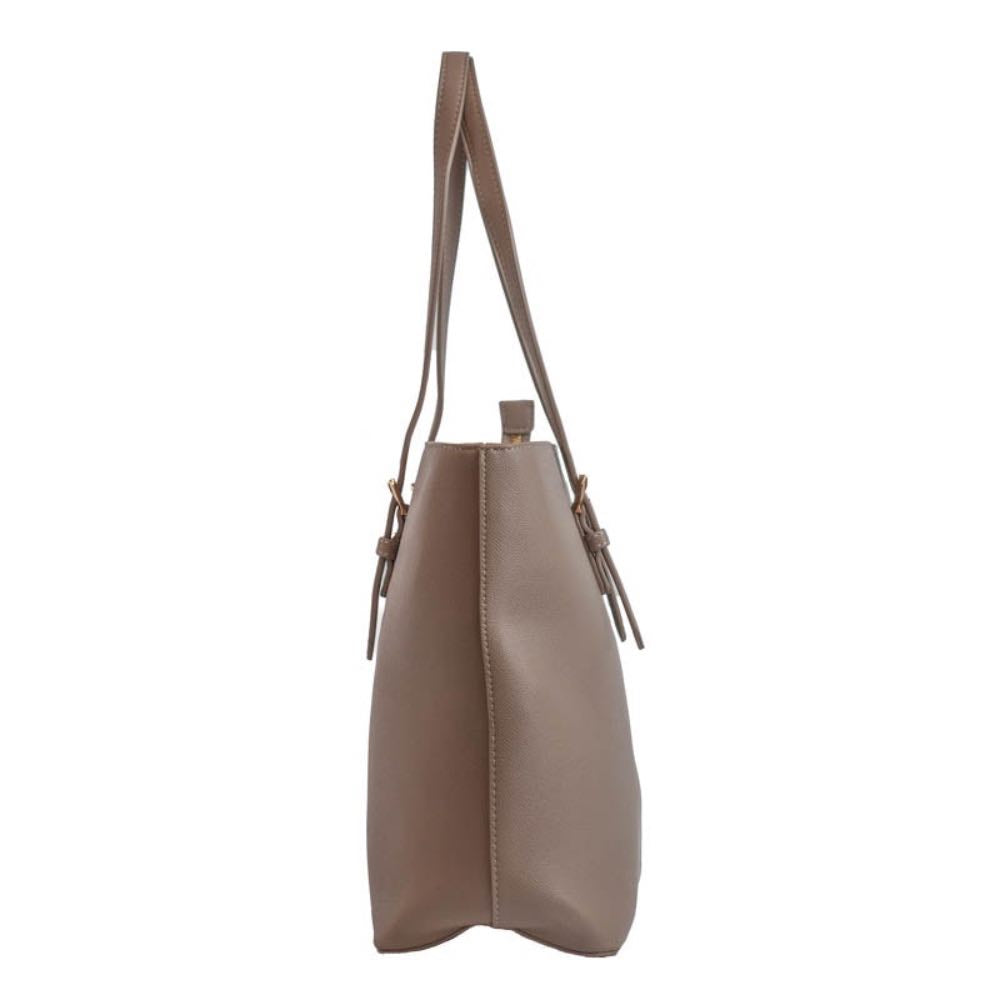 Shopping Bag Grande Feminina Cavezzale Bege 105537