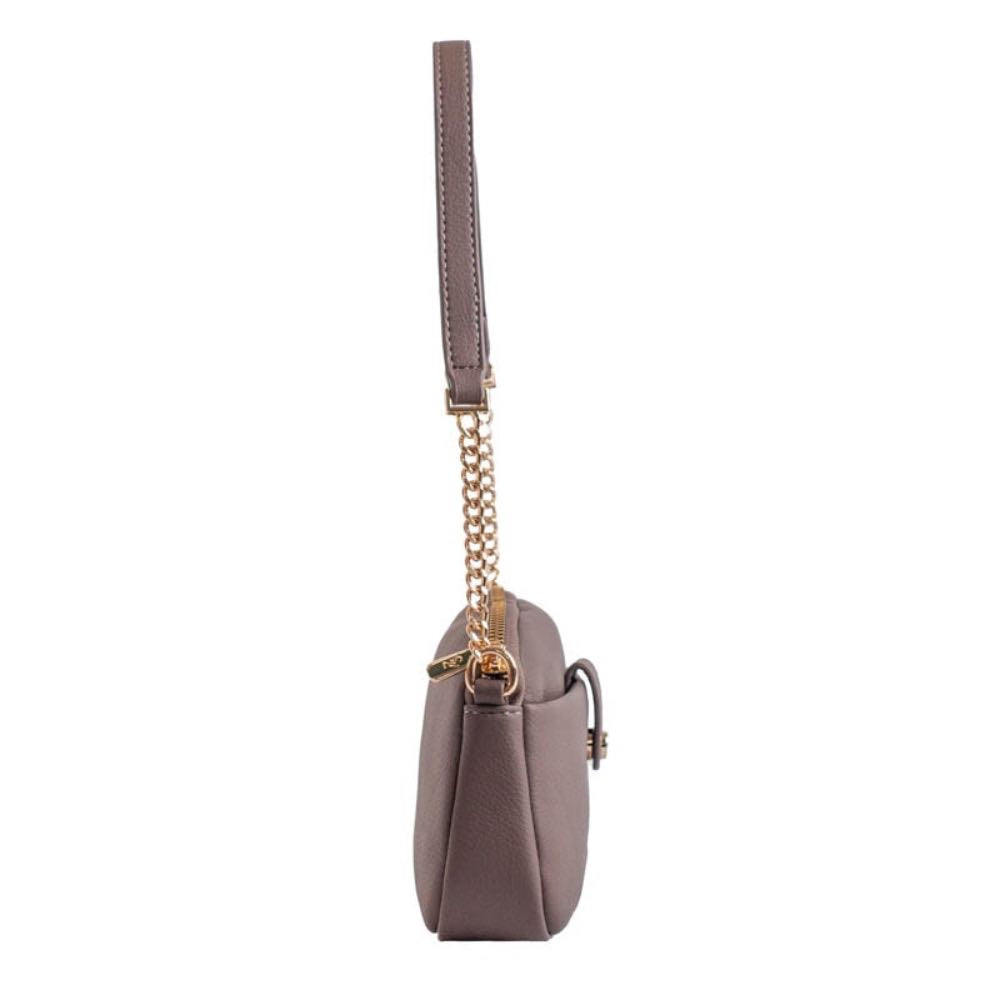 Bolsa Tiracolo Pequena Feminina Cavezzale Marrom 105538