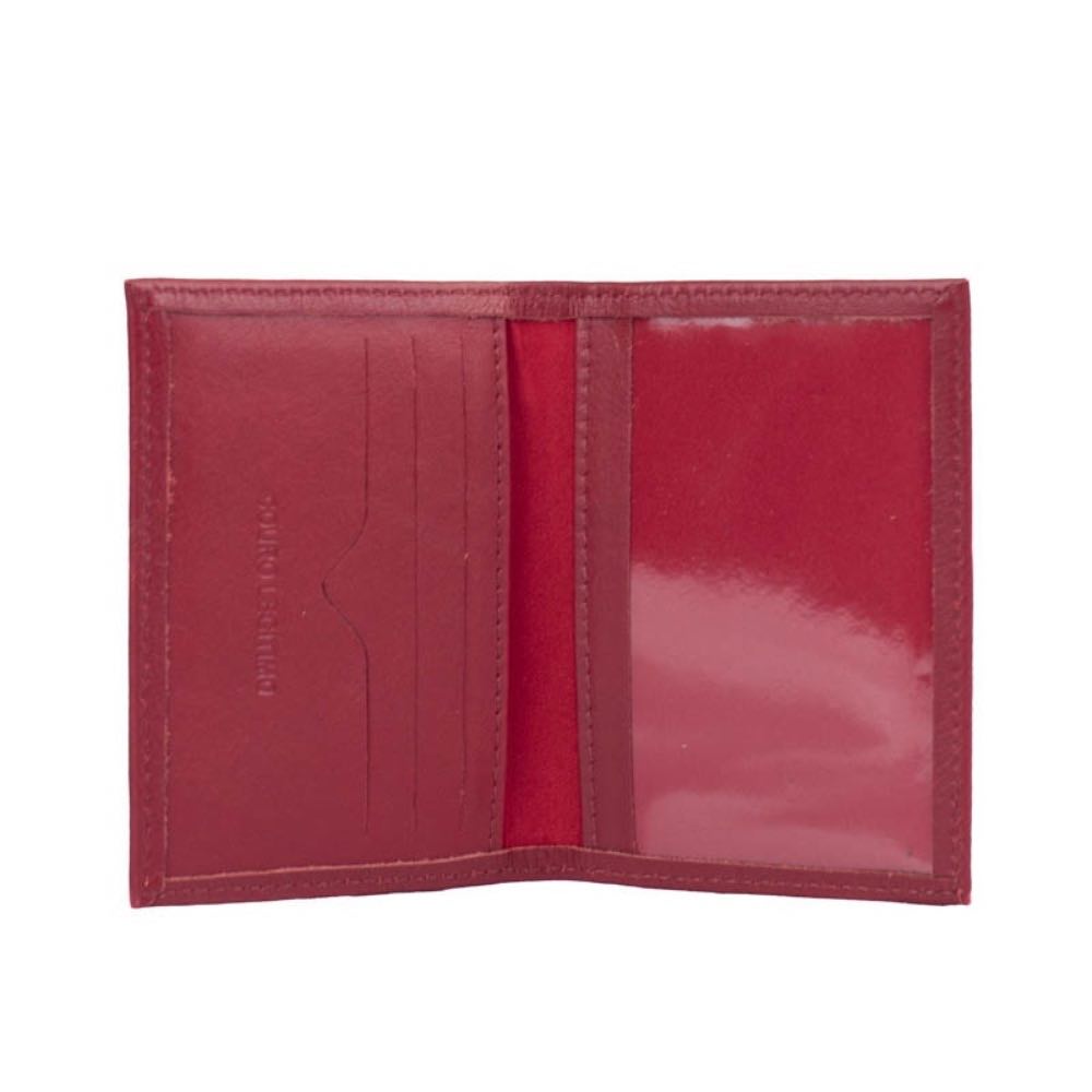 Porta Documentos Couro Cavezzale Vermelho 105710