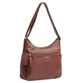 Bolsa Tiracolo Grande de Couro Cavezzale Toffee 104520