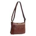 Bolsa Tiracólo Média de Couro Floater Cavezzale Toffee 105403