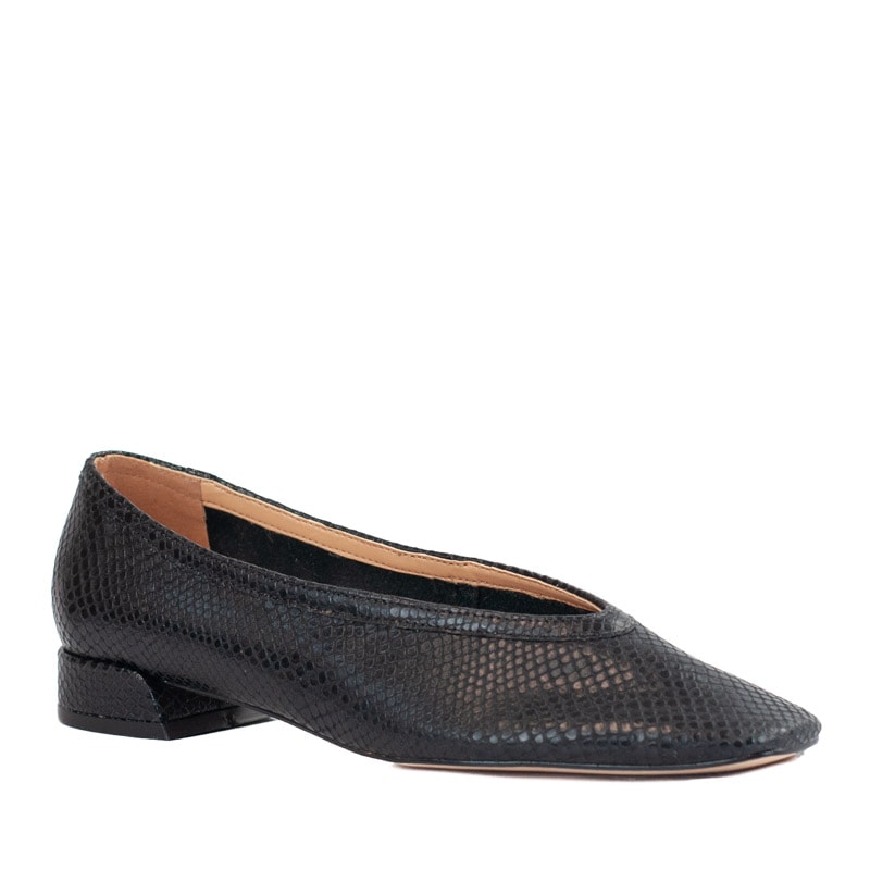 Sapatilha de Couro Snake Cavezzale Preto 105729