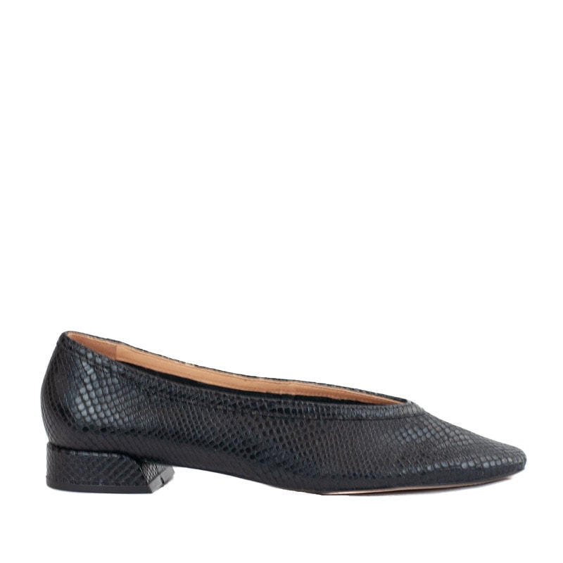 Sapatilha de Couro Snake Cavezzale Preto 105729