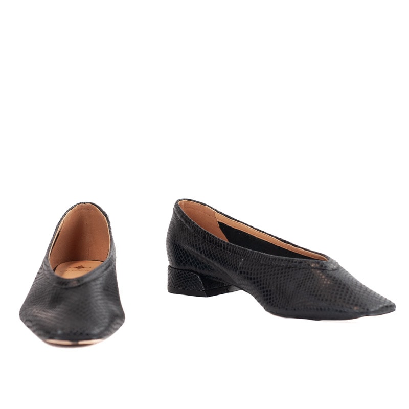 Sapatilha de Couro Snake Cavezzale Preto 105729