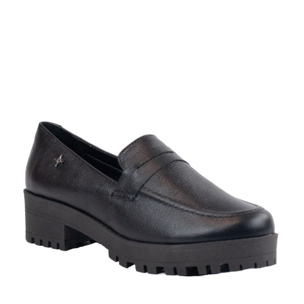 Mocassim de Couro Cavezzale Preto 105741