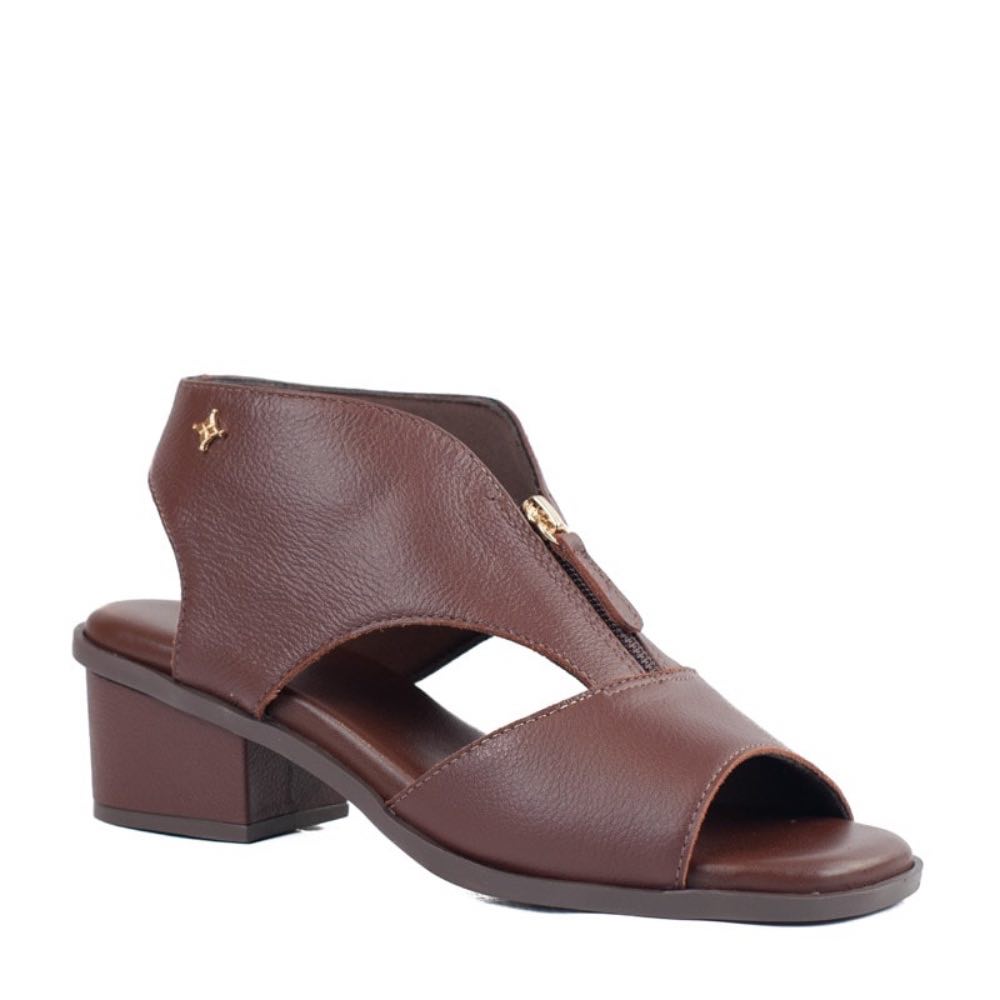 Sandália de Couro Cavezzale Chocolate 105744