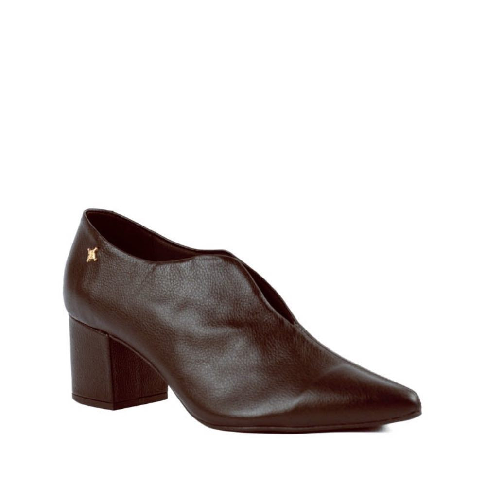 Bota Curta de Couro Cavezzale Chocolate 105752