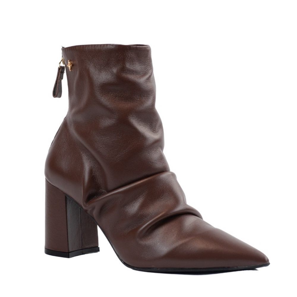 Bota Curta de Couro Cavezzale Brown 105718