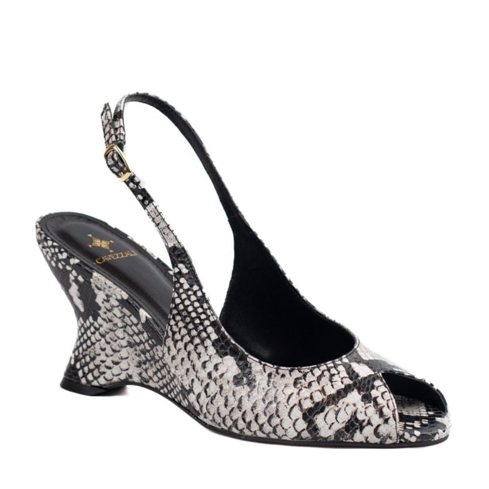 Slinback de Couro Piton Cavezzale Cinza 105724