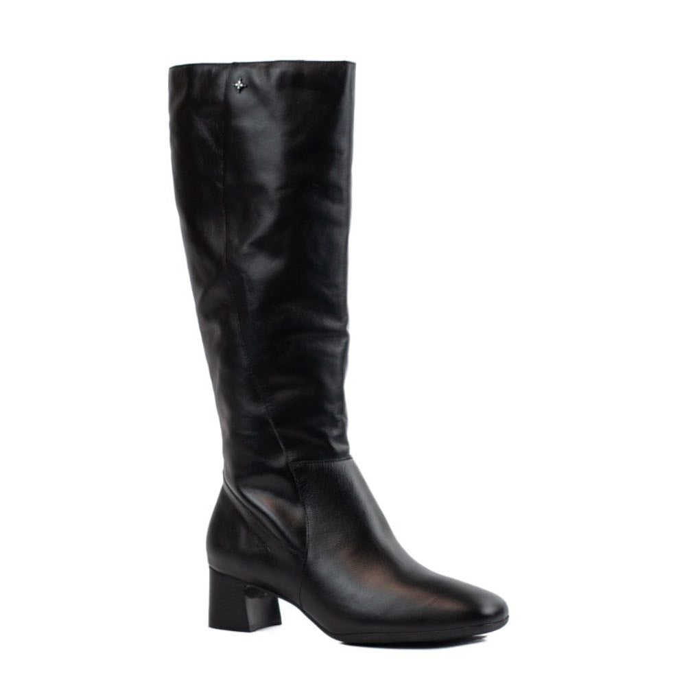 Bota Longa de Couro Veneto Cavezzale 105717 Preto