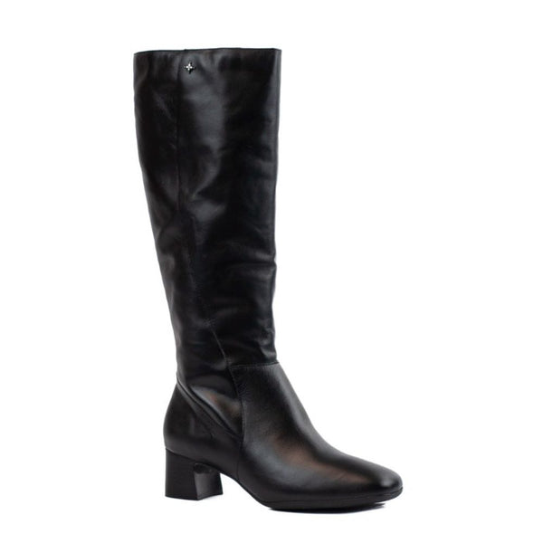 Bota Longa de Couro Veneto Cavezzale 105717 Preto