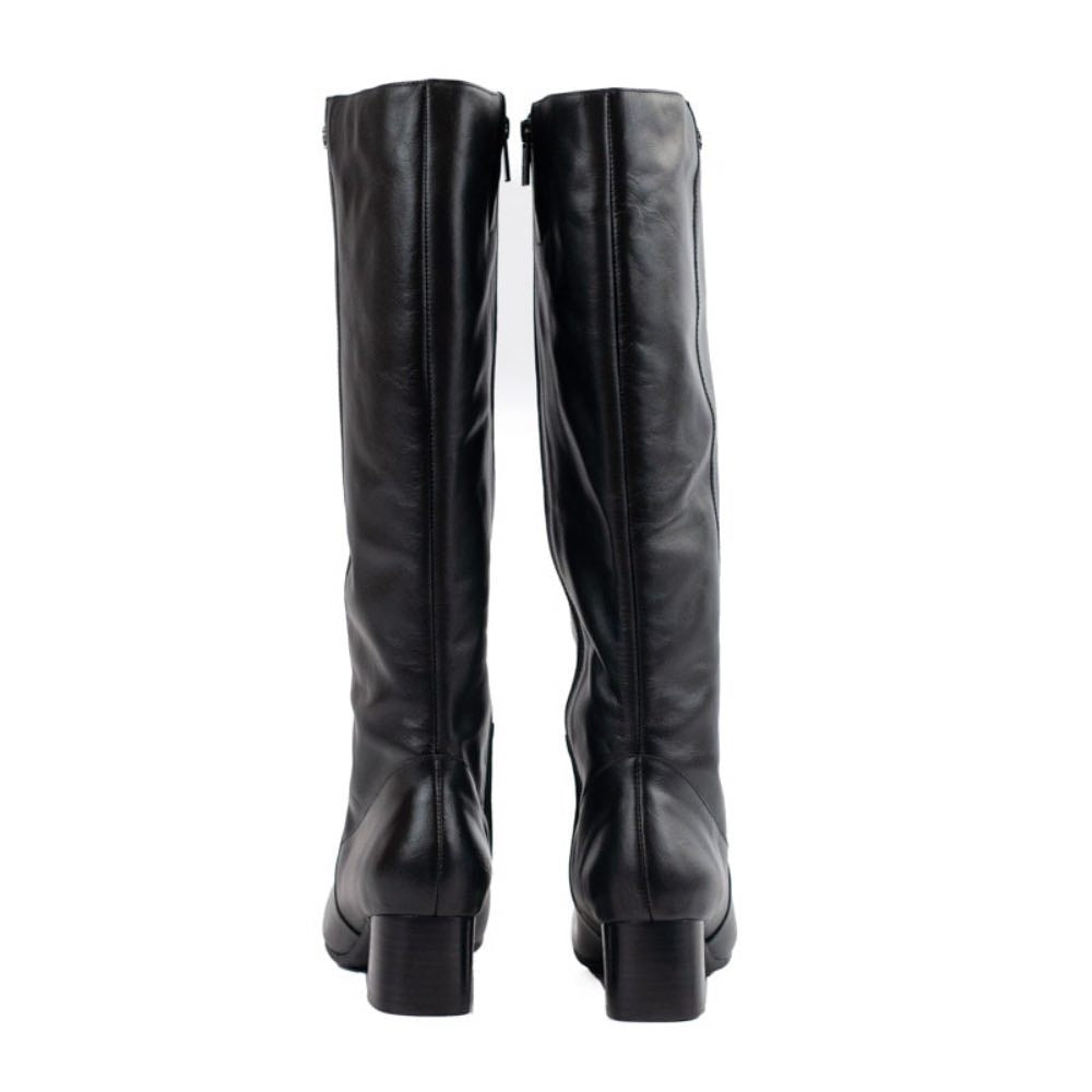 Bota Longa de Couro Veneto Cavezzale 105717 Preto