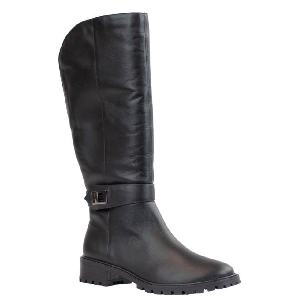Bota Longa de Couro Veneto Cavezzale Preto 105735