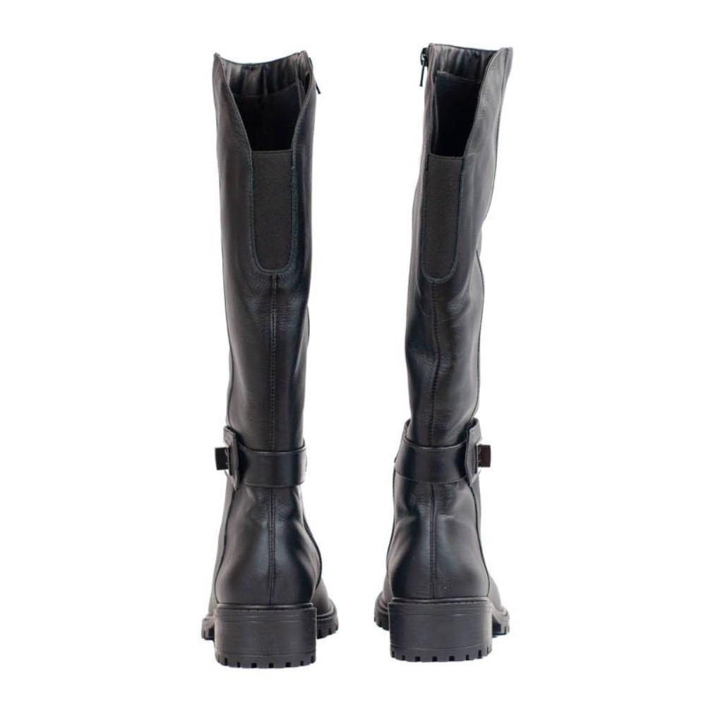 Bota Longa de Couro Veneto Cavezzale Preto 105735
