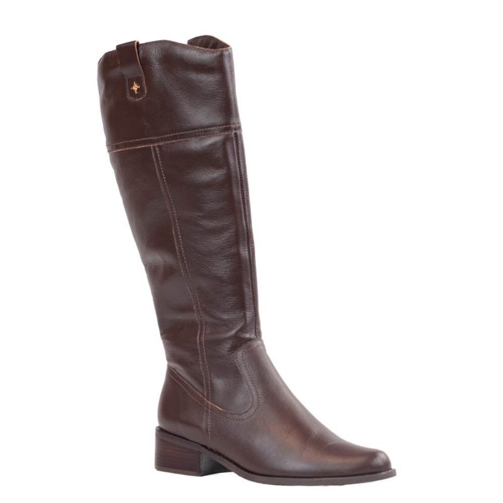 Bota Longa de Couro Veneto Cavezzale Brown 105736