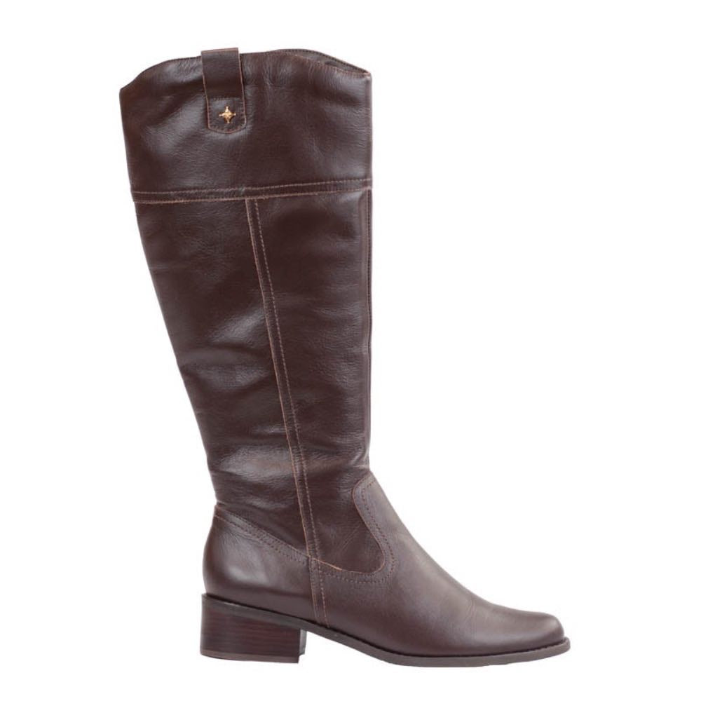 Bota Longa de Couro Veneto Cavezzale Brown 105736