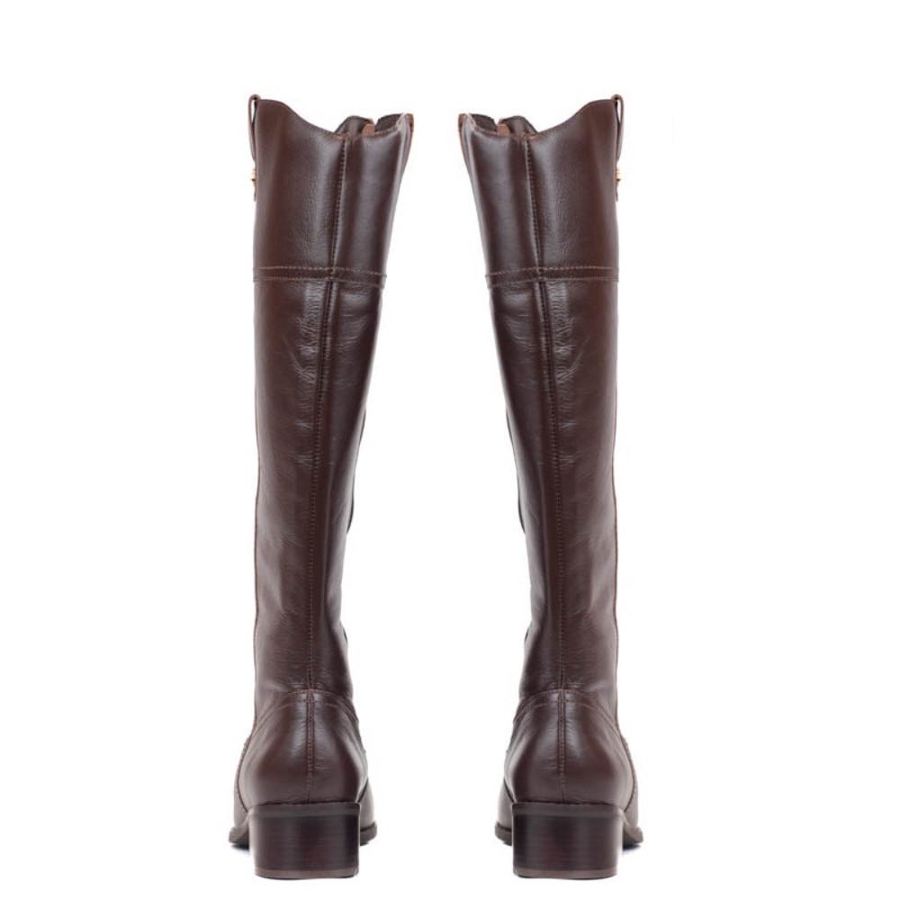Bota Longa de Couro Veneto Cavezzale Brown 105736