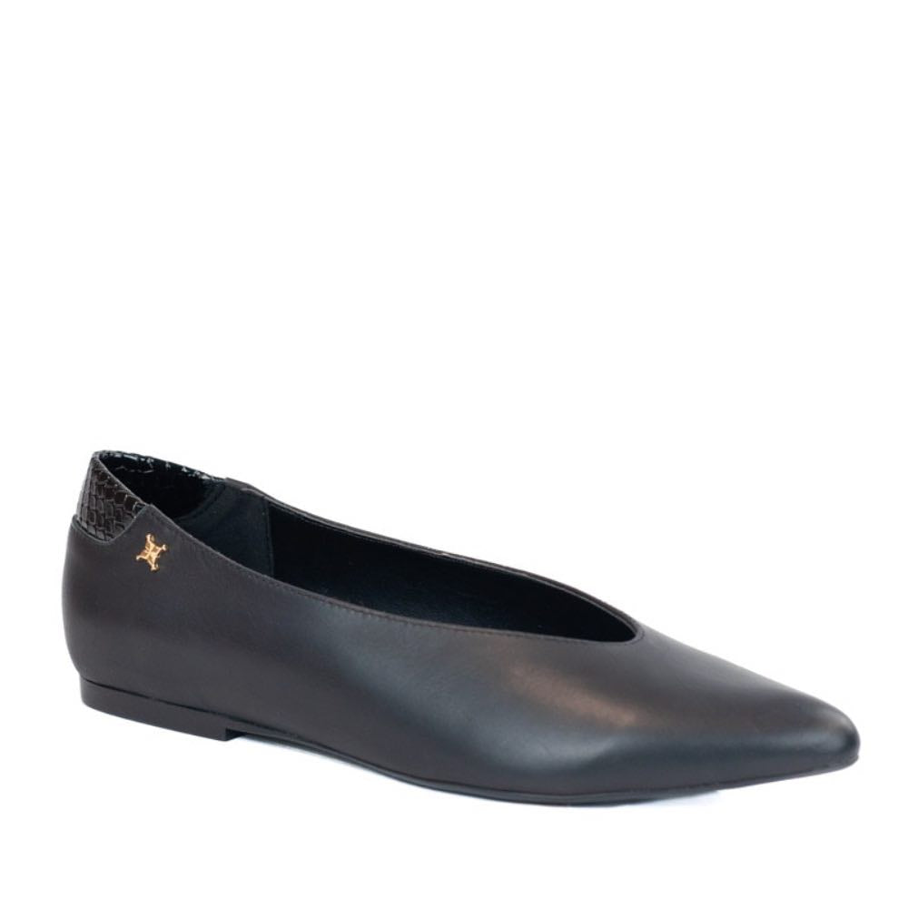 Sapatilha de Couro Atanado Cavezzale Preto 105749