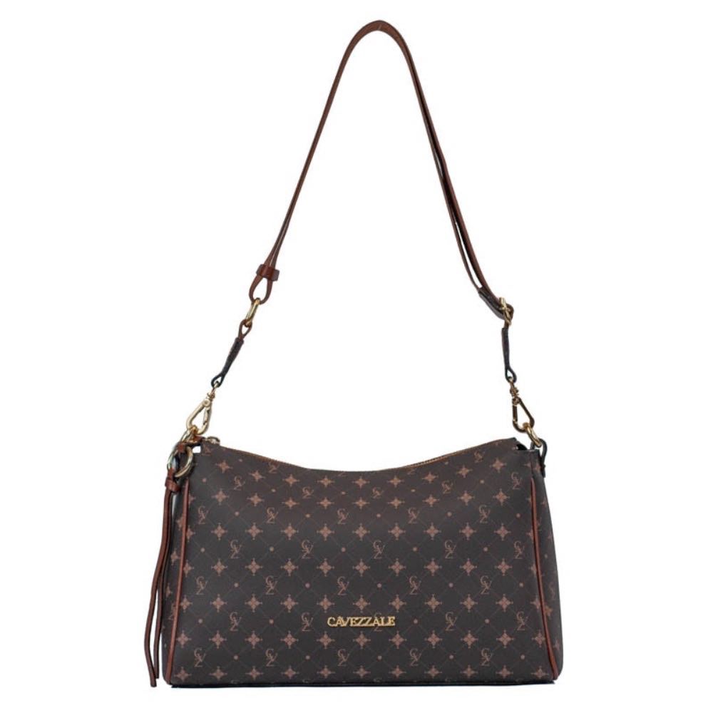Bolsa Tiracolo Média Personnalité Cavezzale Chocolate/Toffe 105762