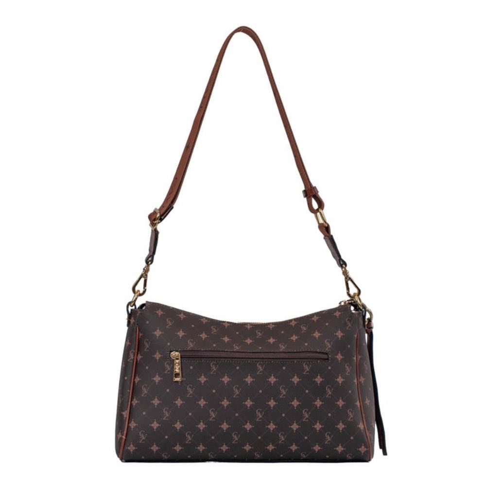 Bolsa Tiracolo Média Personnalité Cavezzale Chocolate/Toffe 105762