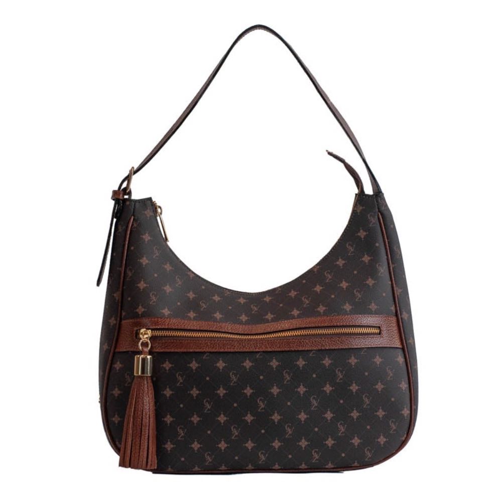 Bolsa Hobo Média Personnalité Chocolate/Toffe 105763