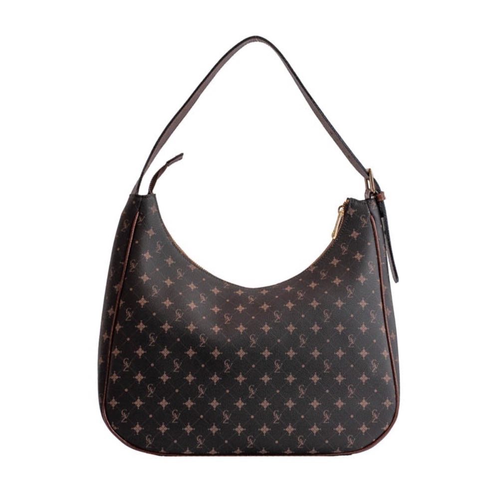 Bolsa Hobo Média Personnalité Chocolate/Toffe 105763
