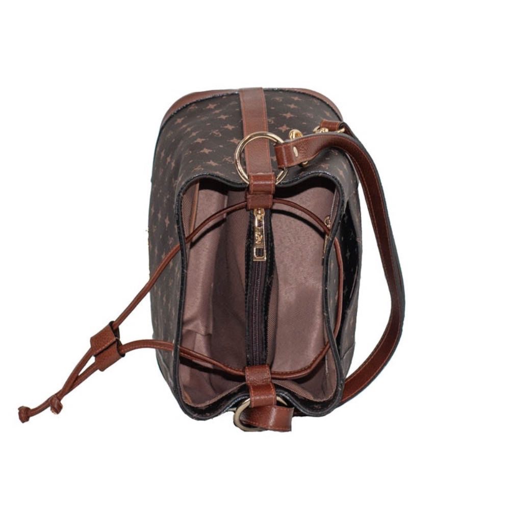 Bolsa Bucket Média Personnalité Cavezzale Chocolate/Toffe 105764