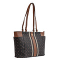 Shopping Bag Grande Personnalité Cavezzale Chocolate/Marfim/Caramelo 105766