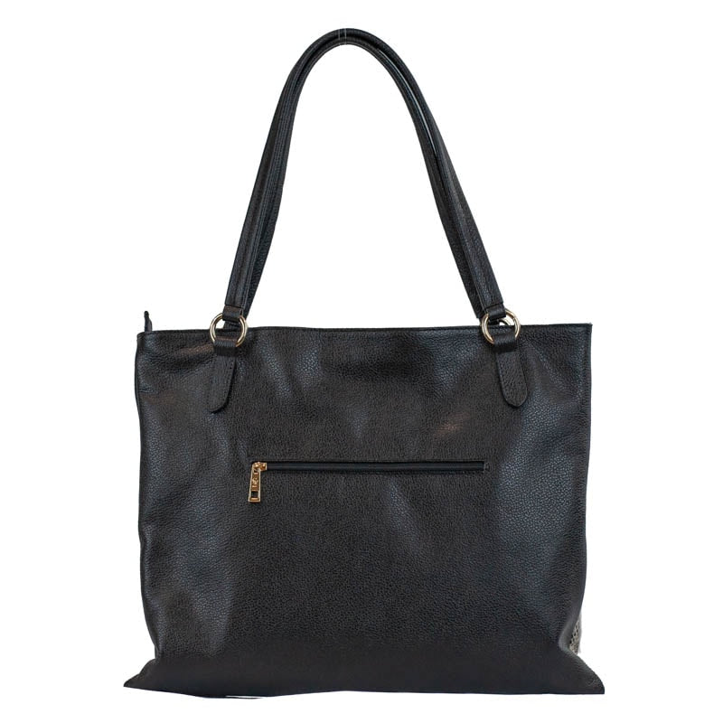 Shopping Bag Grande Couro Floater Snake Cavezzale Natural/Preto 105772