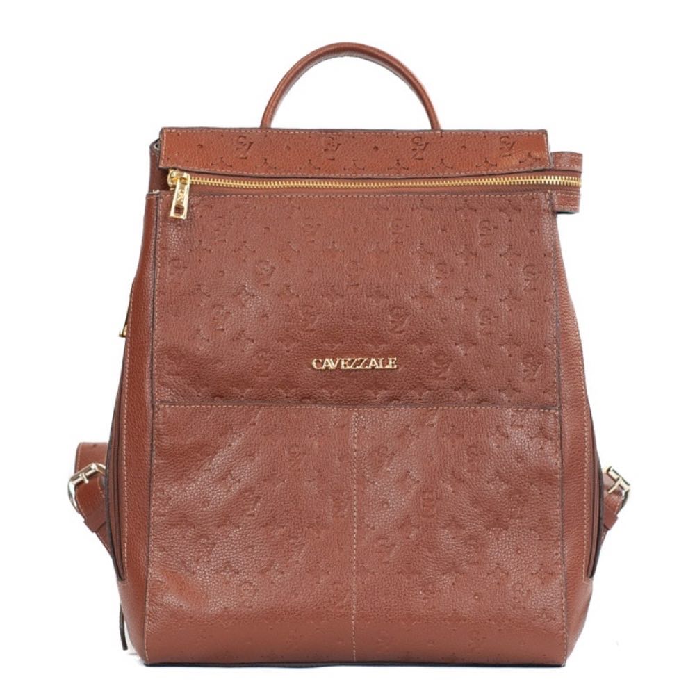 Mochila de Couro Floter Monograma Cavezzale Whisky 105789